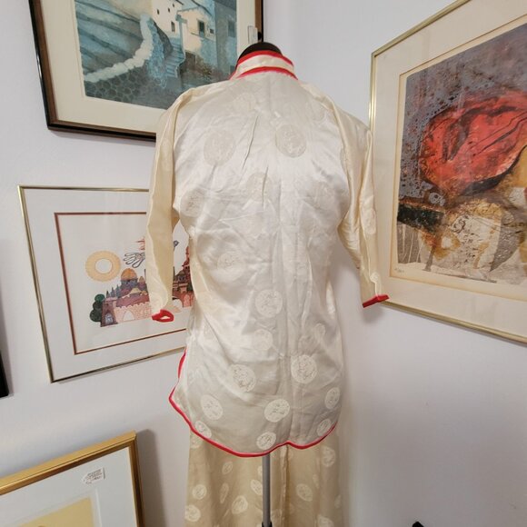 Vintage Chinese XS two Piece Silk Set - Picture 4 of 8